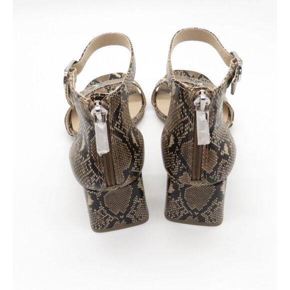 LifeStride Women's Fab Flex Cassidy Snakeskin Print Block Heel Sandals 7 Shoes N - Picture 3 of 8
